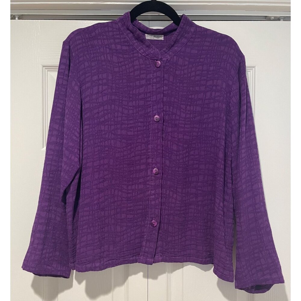 Vintage Russ‎ Berens Womens Button Up Jacket Size L Lagenlook Y2K 90s Boho Indie